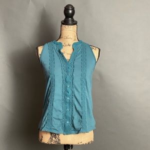 Meadow and Rue Teal Top